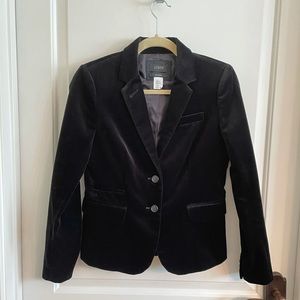 JCrew School Boy Velvet Blazer